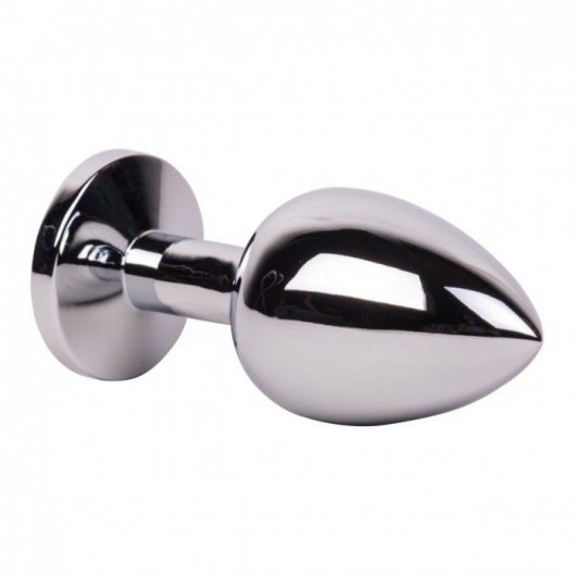 Большой стальной плаг с розовым кристаллом Pink Bubble Gum - 9,5 см. - Erotic Fantasy - купить с доставкой в Орле