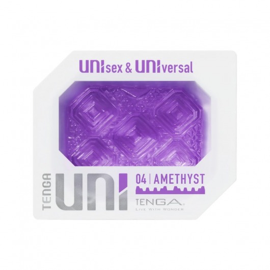 Фиолетовый мастурбатор-стимулятор Tenga Uni Amethyst - Tenga - в Орле купить с доставкой