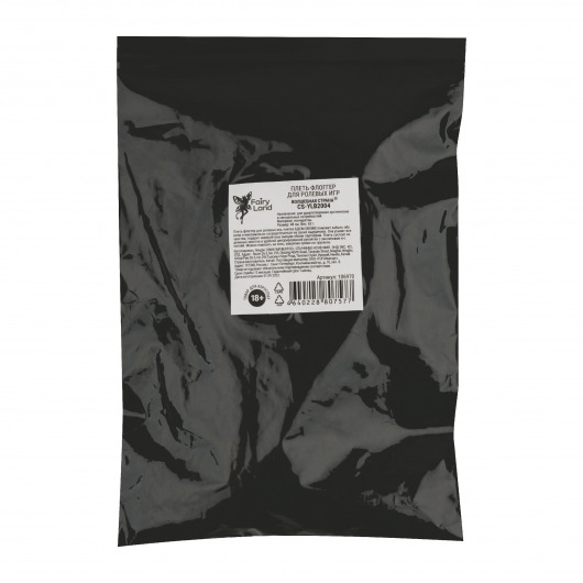 Черная плеть с заклепками на рукояти - 48 см. - Волшебная страна - купить с доставкой в Орле