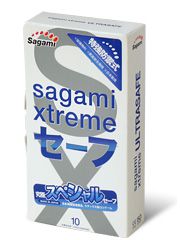 Презервативы Sagami Xtreme Ultrasafe с двойным количеством смазки - 10 шт. - Sagami - купить с доставкой в Орле