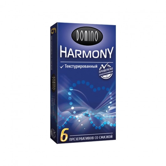 Текстурированные презервативы Domino Harmony - 6 шт. - Domino - купить с доставкой в Орле