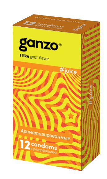 Ароматизированные презервативы Ganzo Juice - 12 шт. - Ganzo - купить с доставкой в Орле