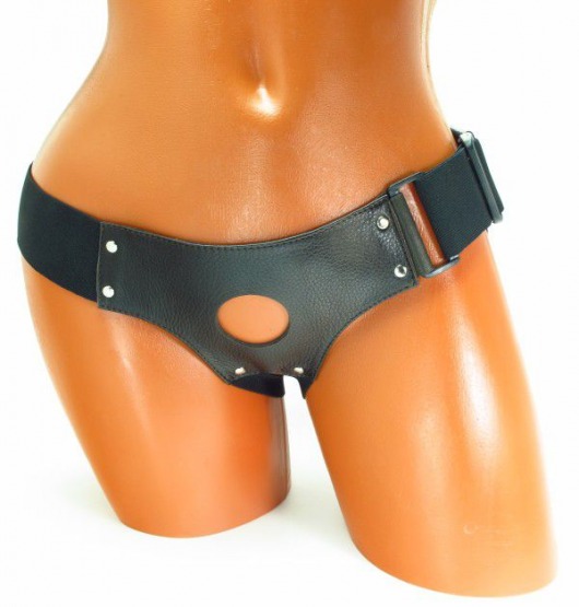 Трусики для страпона коричневого цвета - БДСМ Арсенал - купить с доставкой в Орле