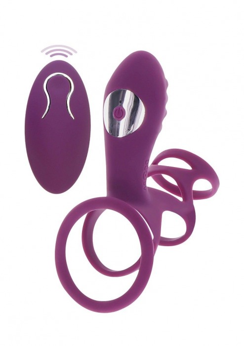Фиолетовая эрекционная вибронасадка Halo Halo C-Ring Sleeve - Toy Joy - в Орле купить с доставкой