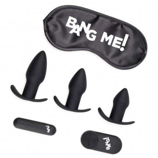 Набор для анальной стимуляции 28X Backdoor Adventure Remote Control 3 Piece Butt Plug Vibe Kit - XR Brands