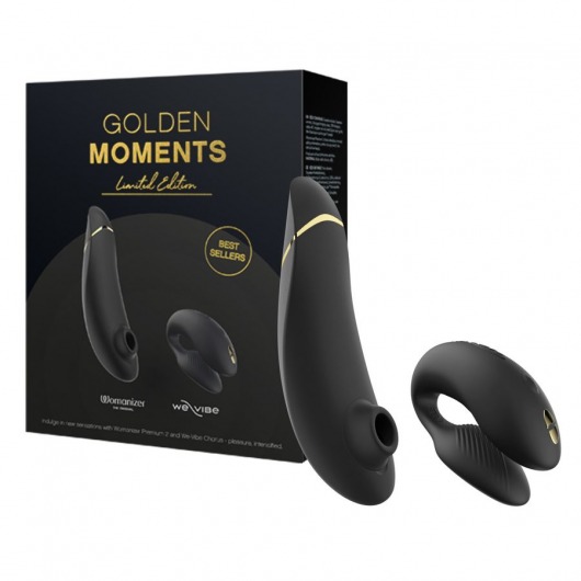 Набор для пар Golden Moments: Womanizer Premium 2 и We-Vibe Chorus - Womanizer купить в Орле с доставкой в Orgasmix.ru Набор для пар Golden Moments: Womanizer Premium 2 и We-Vibe Chorus - Womanizer