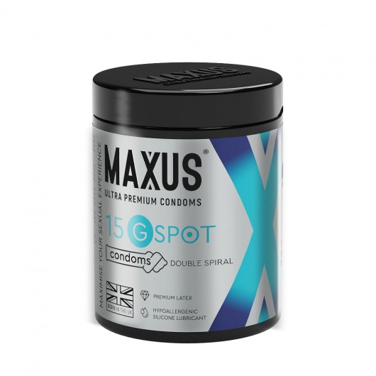 Гладкие презервативы Maxus G spot с двойной спиралью - 15 шт. - Maxus - купить с доставкой в Орле