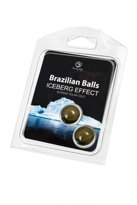Набор из 2 шариков с массажным маслом Brazilian Balls с ледяным эффектом - Secret Play - купить с доставкой в Орле