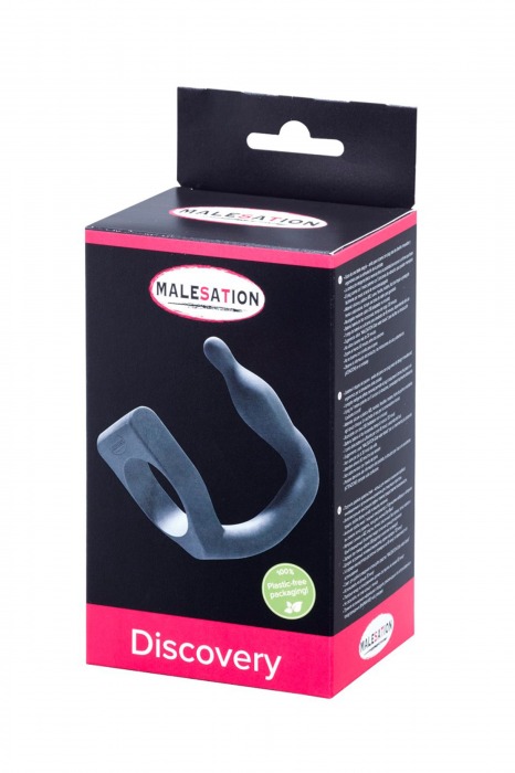 Эрекционное кольцо с вибровтулкой Discovery - MALESATION - в Орле купить с доставкой