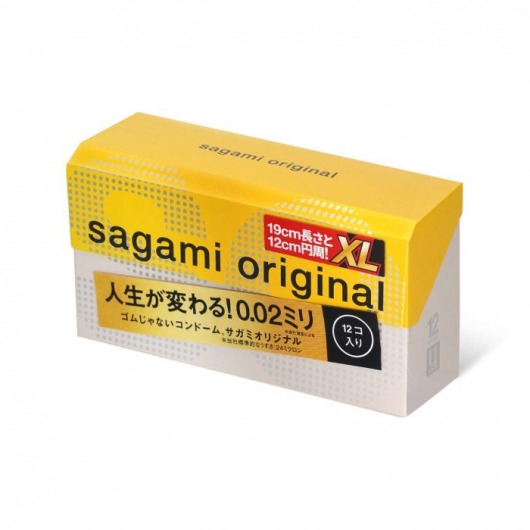 Презервативы увеличенного размера Sagami Original 0.02 XL-size - 12 шт. - Sagami - купить с доставкой в Орле