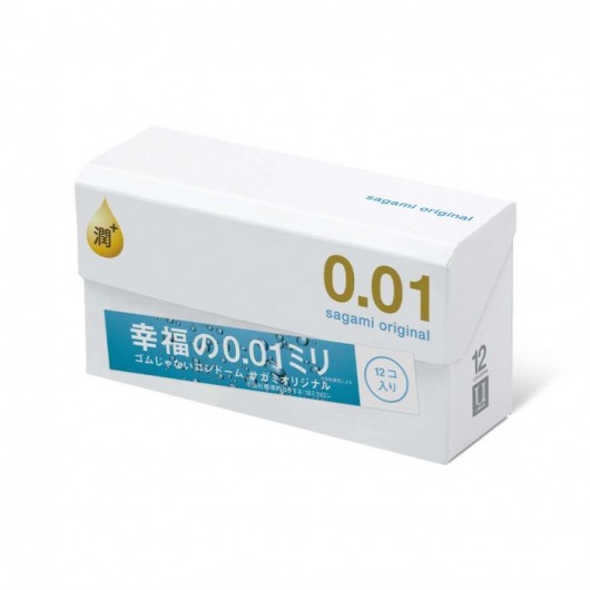 Увлажнённые презервативы Sagami Original 0.01 Extra Lub - 12 шт. - Sagami - купить с доставкой в Орле