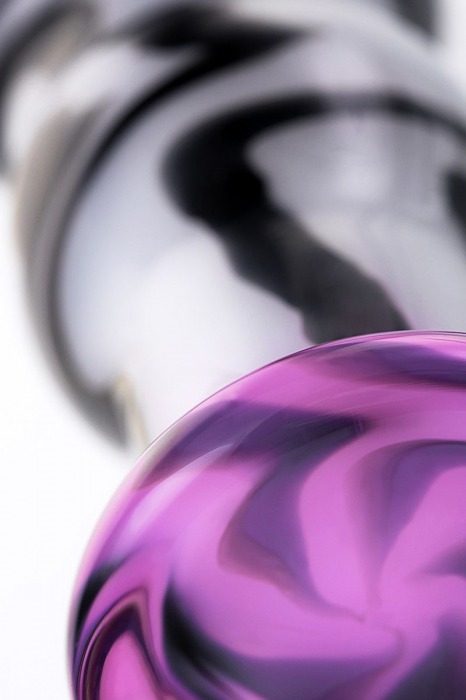 Белая анальная пробка из стекла с чёрными полосами - 11,6 см. - Sexus в Орле Белая анальная пробка из стекла с чёрными полосами - 11,6 см. - Sexus