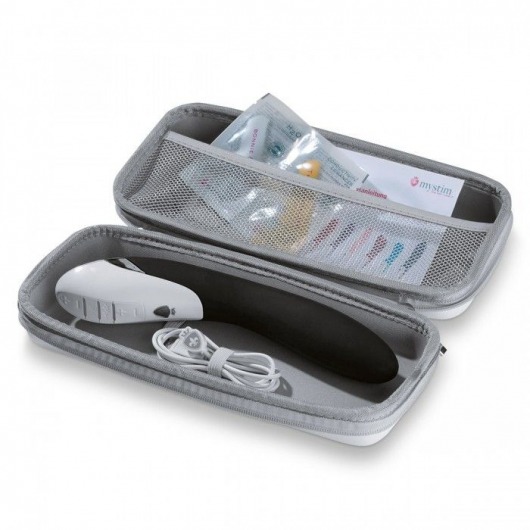 Вибратор с электростимуляцией Sizzling Simon Black Edition - 27 см. - MyStim - купить с доставкой в Орле