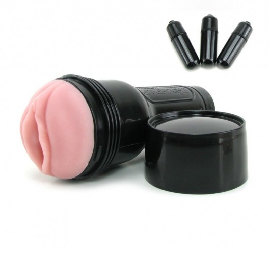 Мастурбатор-вагина Fleshlight - Vibro Pink Lady Touch с вибрацией - Fleshlight - в Орле купить с доставкой