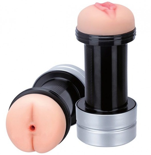 Мастурбатор 2-в-1 REALSTUFF 2 IN 1 HUMMER ANUS   VAGINA: вагина и анус - Dream Toys - в Орле купить с доставкой