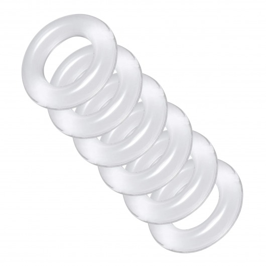 Комплект из 6 прозрачных эрекционных колец Ring Master Custom Ball Stretcher Kit - XR Brands - в Орле купить с доставкой