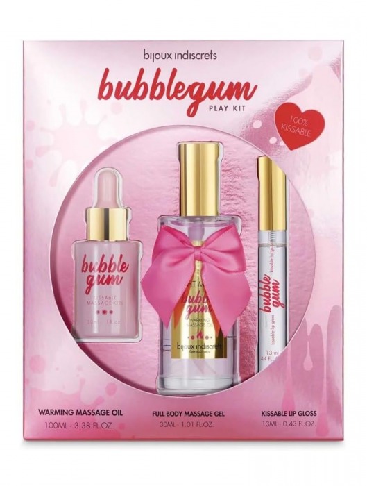 Набор средств для массажа и ласк Bubblegum Play Kit - Bijoux Indiscrets - купить с доставкой в Орле