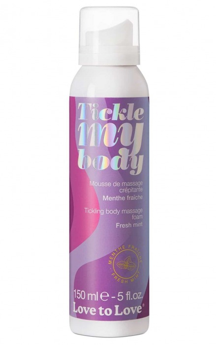 Массажная хрустящая пенка Tickle My Body Fresh Mint с ароматом мяты - 150 мл. - Love to Love - купить с доставкой в Орле