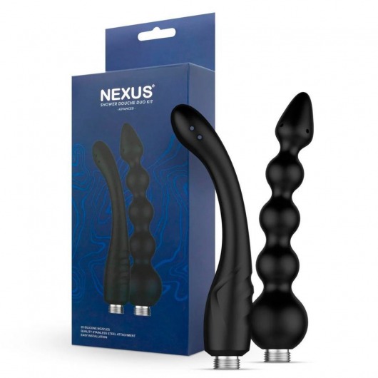 Набор из 2 насадок для анального душа Shower Douche Duo Kit - Nexus Range - купить с доставкой в Орле