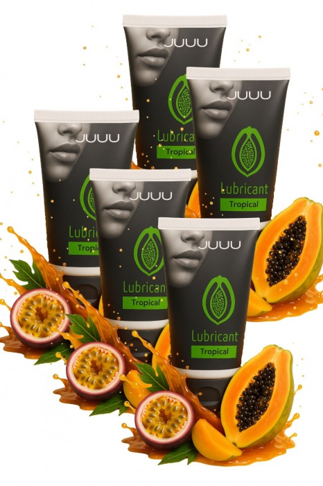 Набор из 5 съедобных лубрикантов JUJU со вкусом тропических фруктов - JuJu - купить с доставкой в Орле Набор из 5 съедобных лубрикантов JUJU со вкусом тропических фруктов - JuJu - купить с доставкой в Орле