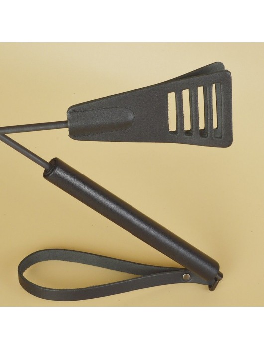 Черный кожаный стек «Сириус» - 60 см. - Sitabella - купить с доставкой в Орле