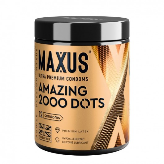 Точечные презервативы MAXUS 2000 Amazing Dots с железным кейсом - 12 шт. - Maxus - купить с доставкой в Орле