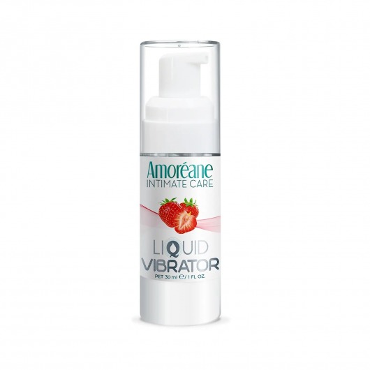 Жидкий вибратор со вкусом клубники Amoreane Strawberry - 30 мл. - Amoreane - купить с доставкой в Орле