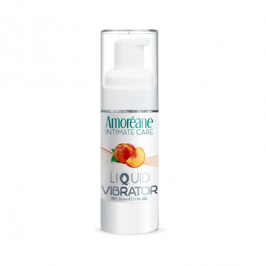 Жидкий вибратор со вкусом персика Amoreane Peach - 30 мл. - Amoreane - купить с доставкой в Орле