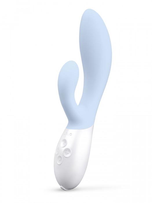 Нежно-голубой вибратор-кролик Lelo Ina 3 - 20 см. - Lelo купить в Орле с доставкой в Orgasmix.ru Нежно-голубой вибратор-кролик Lelo Ina 3 - 20 см. - Lelo