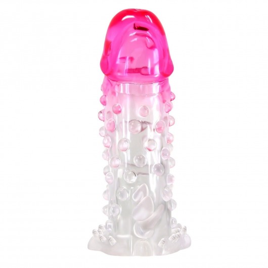Прозрачно-розовая насадка на пенис Wilford - 13,5 см. - Baile - в Орле купить с доставкой