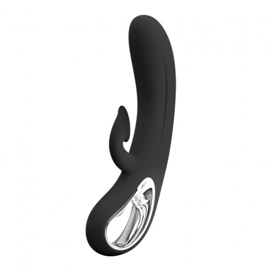 Черный вибратор-кролик Romance Massage - 24 см. - Baile купить в Орле с доставкой в Orgasmix.ru Черный вибратор-кролик Romance Massage - 24 см. - Baile