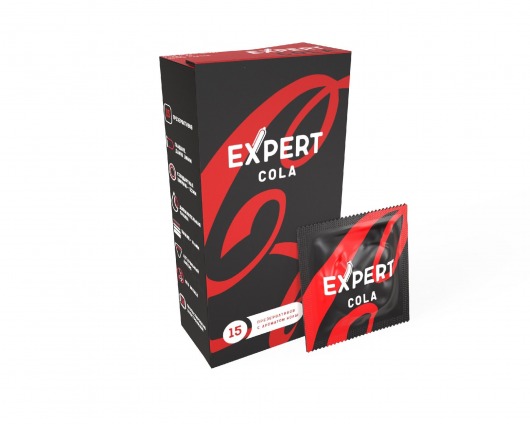 Презервативы с ароматом колы Expert Cola - 15 шт. - Expert - купить с доставкой в Орле