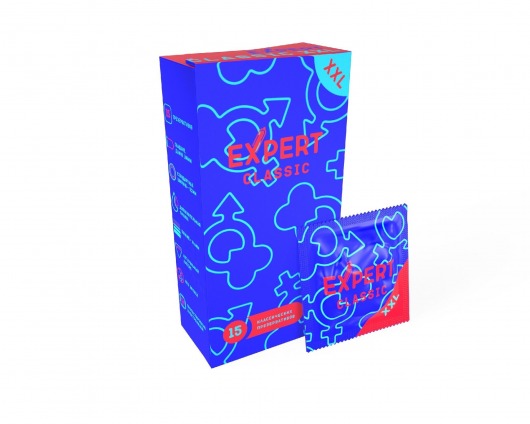 Презервативы увеличенного размера Expert Classic XXL - 15 шт. - Expert - купить с доставкой в Орле