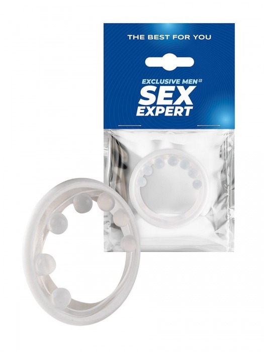 Эрекционное кольцо с мягкой стимулирующей насадкой - Sex Expert - в Орле купить с доставкой