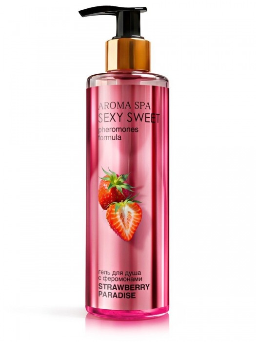 Гель для душа с феромонами и ароматом клубники Strawberry Paradise - 200 мл. -  - Магазин феромонов в Орле