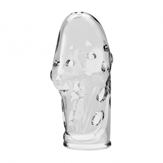 Прозрачная насадка на пенис Booker - 8 см. - Baile - в Орле купить с доставкой