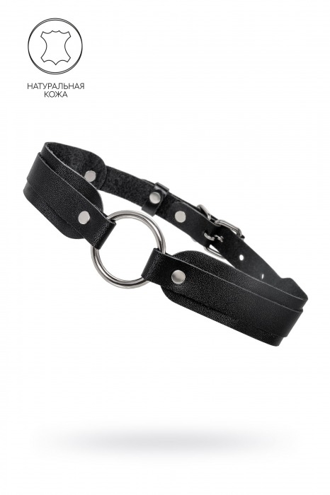 Черный кожаный чокер-ошейник со скруглёнными углами - Pecado - купить с доставкой в Орле