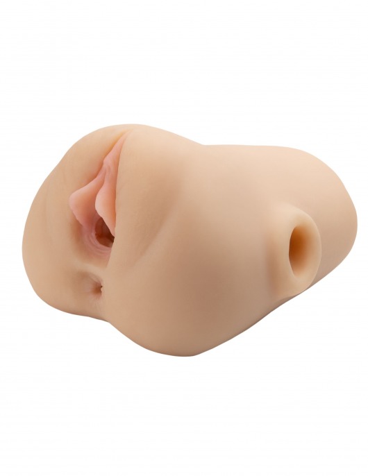 Телесный мастурбатор с вибрацией Double Pounder Vibrating Squeeze Stroker - Pipedream - в Орле купить с доставкой