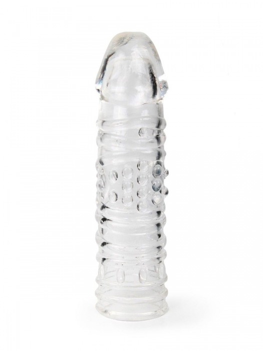 Прозрачная закрытая насадка на пенис - 17 см. - Sex Expert - в Орле купить с доставкой
