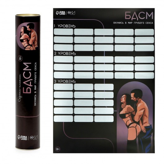 Плакат для двоих со скретч-слоем «БДСМ» - Сима-Ленд - купить с доставкой в Орле