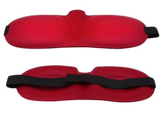 Красная глухая маска на резинке - Sitabella - купить с доставкой в Орле