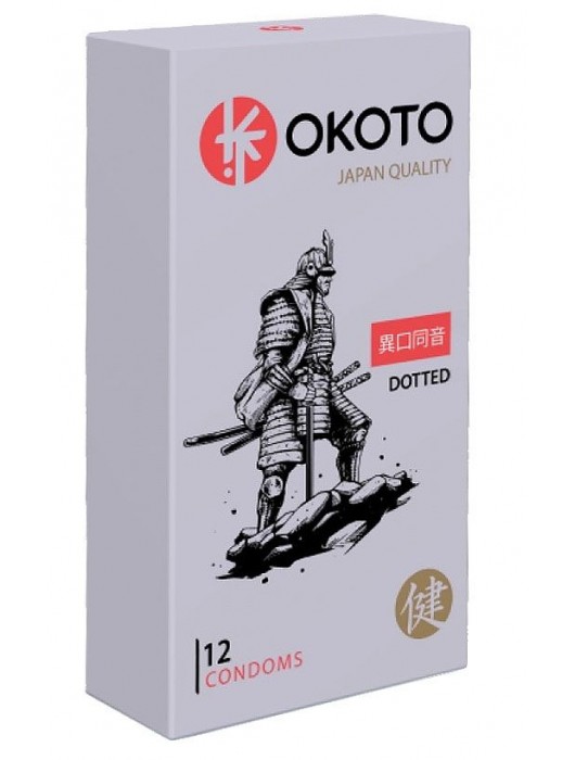 Точечные презервативы OKOTO Dotted - 12 шт. - Sitabella - купить с доставкой в Орле