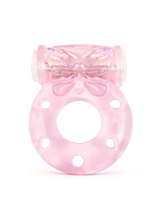 Розовое эрекционное виброкольцо с бабочкой - 1137 - в Орле купить с доставкой