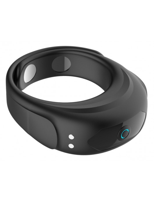 Черное эрекционное виброкольцо на ремешках - Boys of Toys - в Орле купить с доставкой