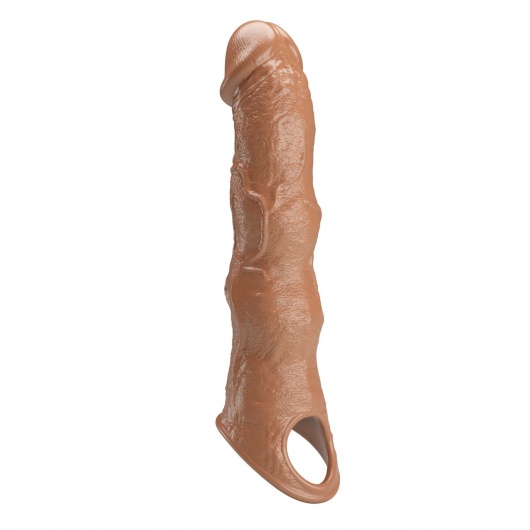 Карамельный фаллоудлинитель с 3 вставками - 28 см. - Baile - в Орле купить с доставкой
