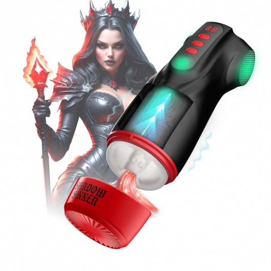 Интерактивный мастурбатор Raven с вакуумом, вибрацией и подсветкой - Shots Media BV - в Орле купить с доставкой