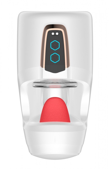 Белый мастурбатор с язычком и возвратно-поступательными движениями - Secwell - в Орле купить с доставкой