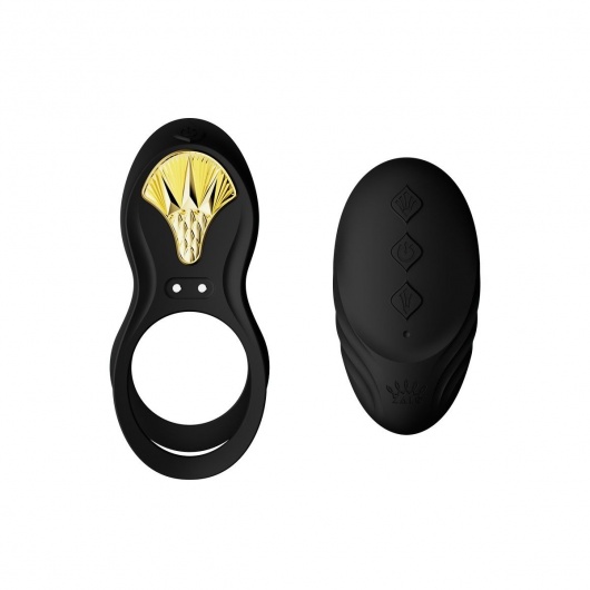 Черное эрекционное виброкольцо Bayek с пультом ДУ - Zalo - в Орле купить с доставкой