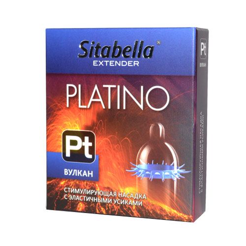 Стимулирующая насадка с усиками Platino  Вулкан - Sitabella - купить с доставкой в Орле