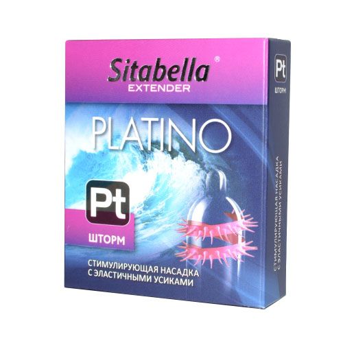 Стимулирующая насадка со спиралью из усиков Platino  Шторм - Sitabella - купить с доставкой в Орле